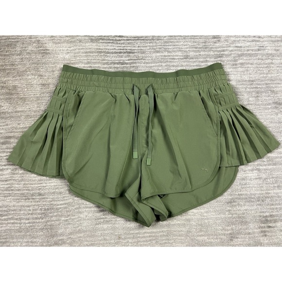Joy Lab Pants - Joy Lab Athletic Shorts Womens XL Green Pull On Elastic Waist Polyester‎ Blend